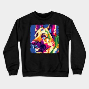 German Shepherd Dog Pop Art - Dog Lover Gifts Crewneck Sweatshirt